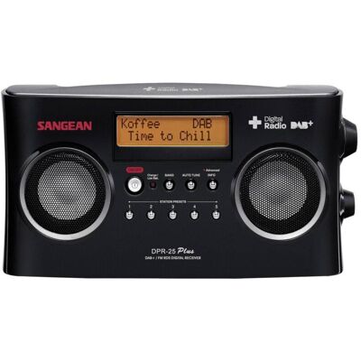 Sangean Dpr-25+ Radio Portatile Dab+, Fm Aux Funzione Di Carica Della Batteria Nero - Sangean Dpr-25+ Radio Portatile Dab+, Fm Aux Funzione Di Carica Della Batteria Nero -