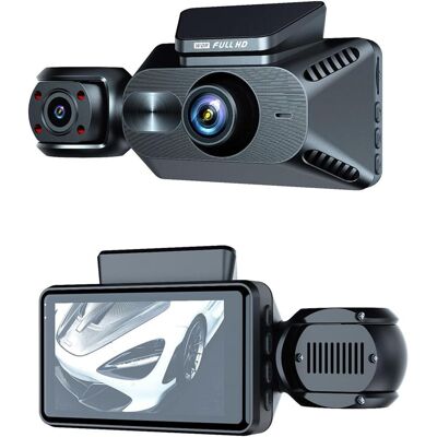 OEM Cam, Dashcam Da 3 Lenti Per Auto Dvr In Auto 1080p Dash Cam Per Auto Telecamera Di Retromarcia Per Videoregistratore Per Veicoli, Visione Notturna, Monitor Di Parcheggio,nessuno OEM Cam, Dashcam Da 3 Lenti Per Auto Dvr In Auto 1080p Dash Cam Per Auto Telecamera Di Retromarcia Per Videoregistratore Per Veicoli, Visione Notturna, Monitor Di Parcheggio,nessuno