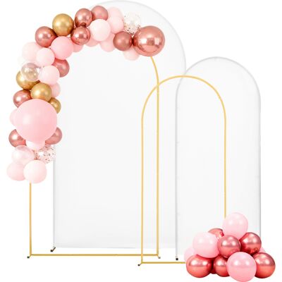 VEVOR Supporto Per Fondale Ad Arco Set Da 2, Struttura Stabile, Facile Da Montare, Set Di Fondali Ad Arco Per Feste Con Copertura Per Matrimoni, Feste Di Compleanno, Decorazioni Per Cerimonie VEVOR Supporto Per Fondale Ad Arco Set Da 2, Struttura Stabile, Facile Da Montare, Set Di Fondali Ad Arco Per Feste Con Copertura Per Matrimoni, Feste Di Compleanno, Decorazioni Per Cerimonie