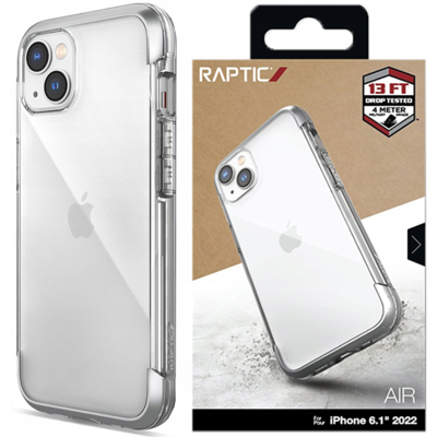 OEM Custodia Raptic X-doria Air Per Iphone 14 Plus, Rinforzata, Colore Argento. OEM Custodia Raptic X-doria Air Per Iphone 14 Plus, Rinforzata, Colore Argento.