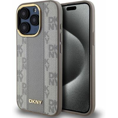 Custodia DKNY per iPhone 15 Pro - Antishock, MagSafe, Motivo Checkered Custodia DKNY per iPhone 15 Pro - Antishock, MagSafe, Motivo Checkered