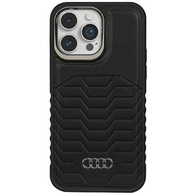Audi custodia in pelle sintetica MagSafe per iPhone 15 Pro Max - Cover Audi custodia in pelle sintetica MagSafe per iPhone 15 Pro Max - Cover