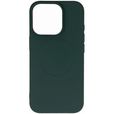 Custodia in Silicone Liquido Hurtel per iPhone 16 Pro Max - Verde Scuro Custodia in Silicone Liquido Hurtel per iPhone 16 Pro Max - Verde Scuro
