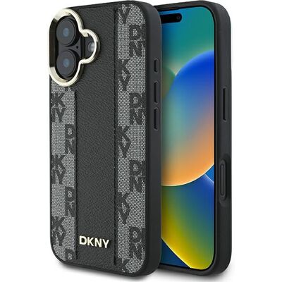 Custodia DKNY per iPhone 16 Plus - Protezione, MagSafe, Checkered Custodia DKNY per iPhone 16 Plus - Protezione, MagSafe, Checkered
