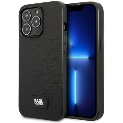 Custodia Karl Lagerfeld iPhone 13 Pro Saffiano Plaque - Cover Custodia Karl Lagerfeld iPhone 13 Pro Saffiano Plaque - Cover