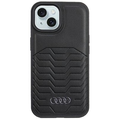 Custodia in Similpelle MagSafe Audi per iPhone 15/14/13 - Nera Custodia in Similpelle MagSafe Audi per iPhone 15/14/13 - Nera