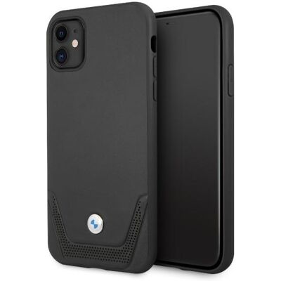 Custodia Rigida in Pelle Perforata BMW iPhone 11/Xr - Smartphone Custodia Rigida in Pelle Perforata BMW iPhone 11/Xr - Smartphone