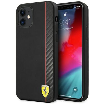 Custodia rigida Ferrari per iPhone 12 Mini - Nera Custodia rigida Ferrari per iPhone 12 Mini - Nera