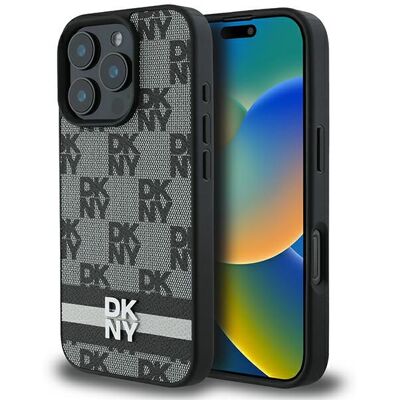 DKNY Modello Cover Quadri e Strisce per iPhone 16 Pro Max - Custodia Smartphone DKNY Modello Cover Quadri e Strisce per iPhone 16 Pro Max - Custodia Smartphone