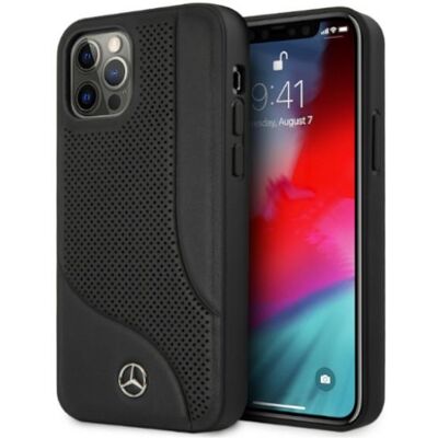 Custodia in Pelle Mercedes iPhone 12 Pro Max - Nera - Cover Smartphone Custodia in Pelle Mercedes iPhone 12 Pro Max - Nera - Cover Smartphone