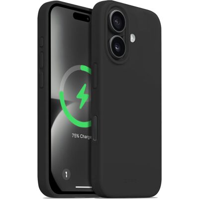 Crong - iPhone 16 MagSafe Color Cover Magnetic - Nero - Case Crong - iPhone 16 MagSafe Color Cover Magnetic - Nero - Case