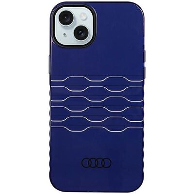 Custodia Audi IML MagSafe per iPhone 15 Plus / 14 Plus - Blu - Cover Custodia Audi IML MagSafe per iPhone 15 Plus / 14 Plus - Blu - Cover