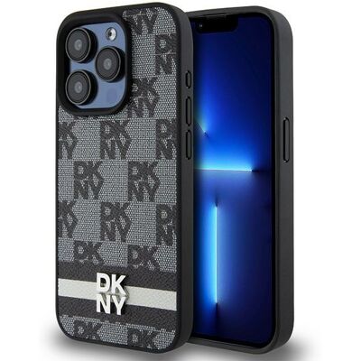 Custodia DKNY Motivo Checkered e a Strisce per iPhone 15 Pro Max Custodia DKNY Motivo Checkered e a Strisce per iPhone 15 Pro Max