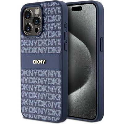 Custodia in Pelle Blu DKNY per iPhone 15 Pro Max - Protezione & Stile Custodia in Pelle Blu DKNY per iPhone 15 Pro Max - Protezione & Stile