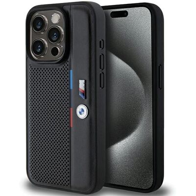 Custodia Rigida Tricolore Perforata BMW per iPhone 15 Pro Custodia Rigida Tricolore Perforata BMW per iPhone 15 Pro