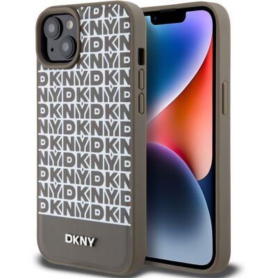 Custodia in Cuoio Marrone DKNY per iPhone 15 Custodia in Cuoio Marrone DKNY per iPhone 15