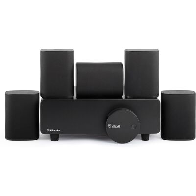 HOMVRA Sistema Home Theater Wireless 5.1 Compatto Milan, Wisa A Bassa Latenza, Nero HOMVRA Sistema Home Theater Wireless 5.1 Compatto Milan, Wisa A Bassa Latenza, Nero