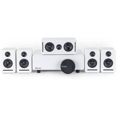 MODENUIT Sistema Home Cinema Wireless 5.1 Dolby Atmos Bianco Monaco Con Wisa E Thx MODENUIT Sistema Home Cinema Wireless 5.1 Dolby Atmos Bianco Monaco Con Wisa E Thx