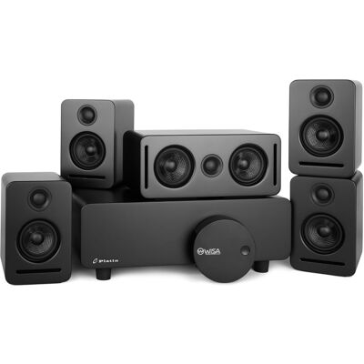 MODENUIT Sistema Home Cinema Wireless 5.1 Con Dolby Atmos Monaco, Tecnologia Wisa, Nero MODENUIT Sistema Home Cinema Wireless 5.1 Con Dolby Atmos Monaco, Tecnologia Wisa, Nero