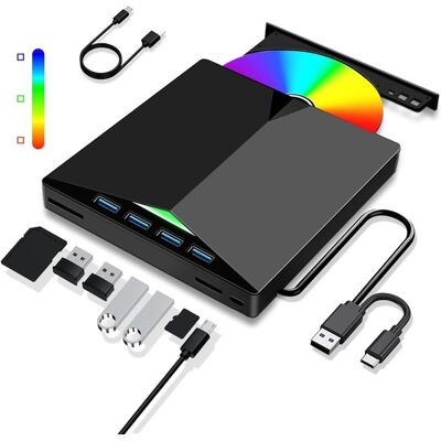 OEM Lettore Cd/dvd Esterno Usb 3.0, Portatile, Registratore, Unità Rw/rom, Trasferimento Ad Alta Velocità, Cavo Usb Integrato Compatibile Con Windows 7/8/10/11/vista/linux OEM Lettore Cd/dvd Esterno Usb 3.0, Portatile, Registratore, Unità Rw/rom, Trasferimento Ad Alta Velocità, Cavo Usb Integrato Compatibile Con Windows 7/8/10/11/vista/linux