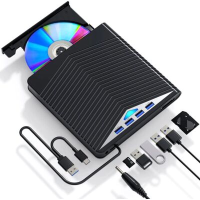 OEM Lettore Dvd/bd, Funzione Di Lettura/scrittura, Registratore Dvd Uhd Portatile, Compatibile Con Windows 7/8/10/11/pc, Colore Nero. OEM Lettore Dvd/bd, Funzione Di Lettura/scrittura, Registratore Dvd Uhd Portatile, Compatibile Con Windows 7/8/10/11/pc, Colore Nero.