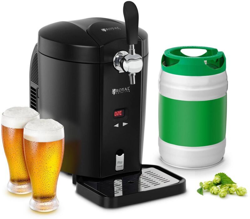 ROYAL CATERING - Spillatore Di Birra Con Raffreddamento Per Fusti Da 5 Litri Ergoatore Dispenser