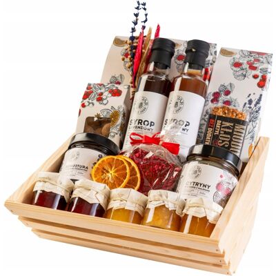 OEM Cesto Regalo Con Tè, Sciroppi, Marmellate, Cioccolato, Dolci, Confetture OEM Cesto Regalo Con Tè, Sciroppi, Marmellate, Cioccolato, Dolci, Confetture