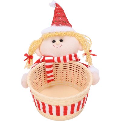 XISRENS Eosnow Cesto Di Caramelle Natalizie, Ciotola Per Piatti, Snack, Portafrutta Secca Per Decorazioni Da Tavolo E Scrivania, Rosso XISRENS Eosnow Cesto Di Caramelle Natalizie, Ciotola Per Piatti, Snack, Portafrutta Secca Per Decorazioni Da Tavolo E Scrivania, Rosso