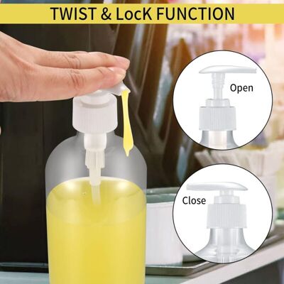 OEM Flaconi Per Shampoo, Dispenser Liquido Da 500 Ml Con Pompa Ricaricabile, Flaconi Vuoti Per Saponi, Lozioni, Oli, Detersivi. 72,5 X 157 Mm. OEM Flaconi Per Shampoo, Dispenser Liquido Da 500 Ml Con Pompa Ricaricabile, Flaconi Vuoti Per Saponi, Lozioni, Oli, Detersivi. 72,5 X 157 Mm.