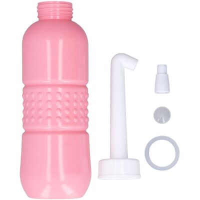 OEM Flacone Portatile Da 650 Ml Per Prodotti Da Bagno Per L'Igiene Intima, Spray Detergente A Mani Libere Di Colore Rosa. OEM Flacone Portatile Da 650 Ml Per Prodotti Da Bagno Per L'Igiene Intima, Spray Detergente A Mani Libere Di Colore Rosa.