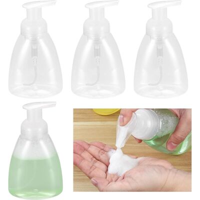 OEM Flaconi Con Pompa In Schiuma Da 300 Ml, Set Di 4 Flaconi Dispenser Per Sapone In Schiuma, Flaconi Vuoti E Ricaricabili Per Shampoo, Detergente Viso, Sapone Per Le Mani E Gel Doccia (cucina E Bagno). OEM Flaconi Con Pompa In Schiuma Da 300 Ml, Set Di 4 Flaconi Dispenser Per Sapone In Schiuma, Flaconi Vuoti E Ricaricabili Per Shampoo, Detergente Viso, Sapone Per Le Mani E Gel Doccia (cucina E Bagno).