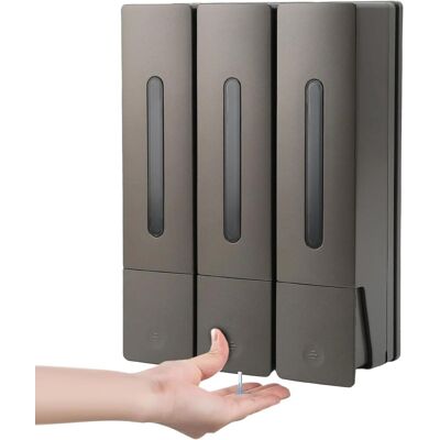 OEM Set Di 3 Dispenser Di Sapone Liquido Da Doccia A Parete, Senza Bisogno Di Forare, Con Erogazione Fluida Del Liquido, Adatti Per Bagnoschiuma, Shampoo, Sapone Per Le Mani, Balsamo, Ecc., Del Marchio Gu OEM Set Di 3 Dispenser Di Sapone Liquido Da Doccia A Parete, Senza Bisogno Di Forare, Con Erogazione Fluida Del Liquido, Adatti Per Bagnoschiuma, Shampoo, Sapone Per Le Mani, Balsamo, Ecc., Del Marchio Gu