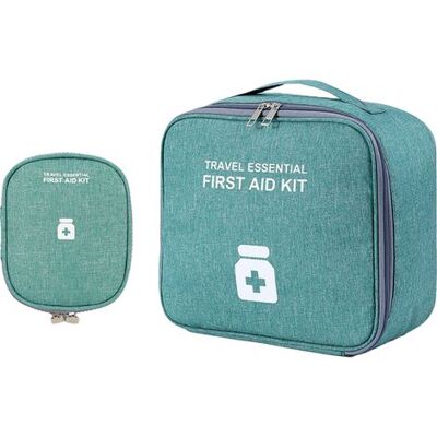 OEM Kit Di Pronto Soccorso Vuoto – Borsa Organizer Medica Portatile Per Viaggi, Auto E Casa – Set Con 2 Borse Grandi E 2 Borse Piccole OEM Kit Di Pronto Soccorso Vuoto – Borsa Organizer Medica Portatile Per Viaggi, Auto E Casa – Set Con 2 Borse Grandi E 2 Borse Piccole