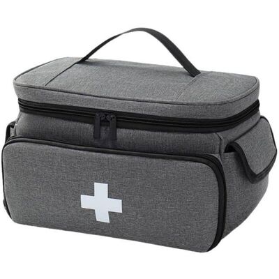 OEM Kit Di Pronto Soccorso Impermeabile Di Grande Capacità – Borsa Medica Portatile Con Tracolla Per Viaggi, Attività All'aperto E Uso Domestico, Grigio OEM Kit Di Pronto Soccorso Impermeabile Di Grande Capacità – Borsa Medica Portatile Con Tracolla Per Viaggi, Attività All'aperto E Uso Domestico, Grigio