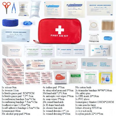 OEM Mini Kit Di Pronto Soccorso Da 180 Pezzi, Piccolo Kit Di Medicinali, Kit Di Pronto Soccorso Per Auto, Casa, Luogo Di Lavoro, Viaggi, Campeggio, Escursionismo E Sport All'aria Aperta OEM Mini Kit Di Pronto Soccorso Da 180 Pezzi, Piccolo Kit Di Medicinali, Kit Di Pronto Soccorso Per Auto, Casa, Luogo Di Lavoro, Viaggi, Campeggio, Escursionismo E Sport All'aria Aperta