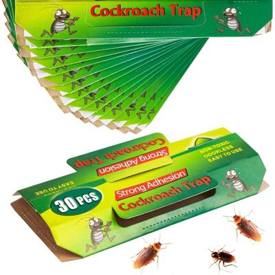 OEM Trappole Adesive Professionali Per Scarafaggi – 30 Pezzi, Efficaci Contro Gli Scarafaggi, Per Uso Interno, Inodore, Facili Da Installare OEM Trappole Adesive Professionali Per Scarafaggi – 30 Pezzi, Efficaci Contro Gli Scarafaggi, Per Uso Interno, Inodore, Facili Da Installare