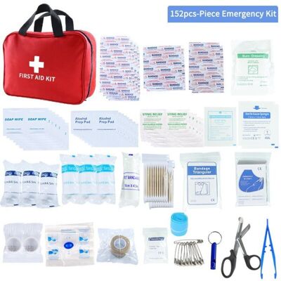 OEM Kit Di Pronto Soccorso Da 152 Pezzi – Custodia Compatta E Impermeabile Per Auto, Casa, Campeggio E Sport – Pratico E Completo OEM Kit Di Pronto Soccorso Da 152 Pezzi – Custodia Compatta E Impermeabile Per Auto, Casa, Campeggio E Sport – Pratico E Completo
