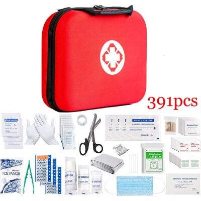 OEM Kit Di Pronto Soccorso Da 391 Pezzi Per Emergenze Mediche, Viaggi, Casa, Auto, Taxi O Luogo Di Lavoro OEM Kit Di Pronto Soccorso Da 391 Pezzi Per Emergenze Mediche, Viaggi, Casa, Auto, Taxi O Luogo Di Lavoro