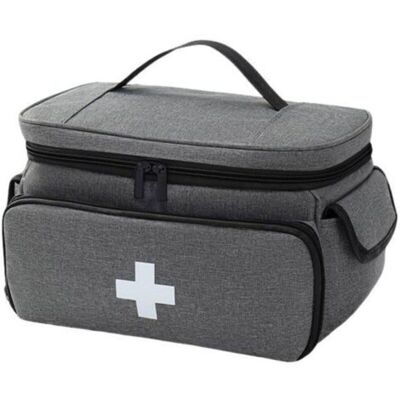 OEM Kit Di Pronto Soccorso Impermeabile E Vuoto, Grande Farmacia Da Viaggio, Borsa Medica Portatile Con Tracolla, Borsa Di Emergenza Per Uso Esterno, Domestico E In Viaggio, Grigio OEM Kit Di Pronto Soccorso Impermeabile E Vuoto, Grande Farmacia Da Viaggio, Borsa Medica Portatile Con Tracolla, Borsa Di Emergenza Per Uso Esterno, Domestico E In Viaggio, Grigio