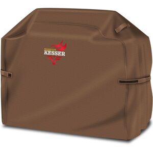 KESSER Premium Bbq Grill Cover Copertura Cofano Griglia Resistente Alle Intemperie - Per Weber, Brinkmann, Char Broil, Tessuto Oxford 600d, Marrone / 147 X 61 X 122 Cm - KESSER Premium Bbq Grill Cover Copertura Cofano Griglia Resistente Alle Intemperie - Per Weber, Brinkmann, Char Broil, Tessuto Oxford 600d, Marrone / 147 X 61 X 122 Cm -