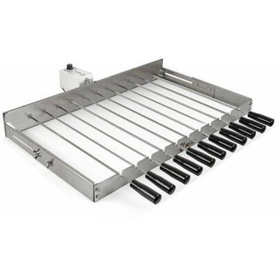 BBQ-TORO Attacco Per Grigliare In Acciaio Inox 11 Spiedini 70 X 26-40 Cm, Motore Posteriore BBQ-TORO Attacco Per Grigliare In Acciaio Inox 11 Spiedini 70 X 26-40 Cm, Motore Posteriore