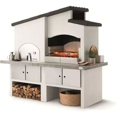 PALAZZETTI Barbecue A Carbonella In Cemento "new Zealand 2" 204x95x187 Cm PALAZZETTI Barbecue A Carbonella In Cemento "new Zealand 2" 204x95x187 Cm