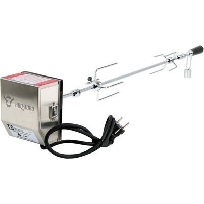 NO BRAND - Bbq-toro Set Di Spiedi Per Barbecue, 90 Cm, Incl. Motore In Acciaio Inox, 220v - 240v, 2x Aghi Per Carne Spiedi Rotanti NO BRAND - Bbq-toro Set Di Spiedi Per Barbecue, 90 Cm, Incl. Motore In Acciaio Inox, 220v - 240v, 2x Aghi Per Carne Spiedi Rotanti