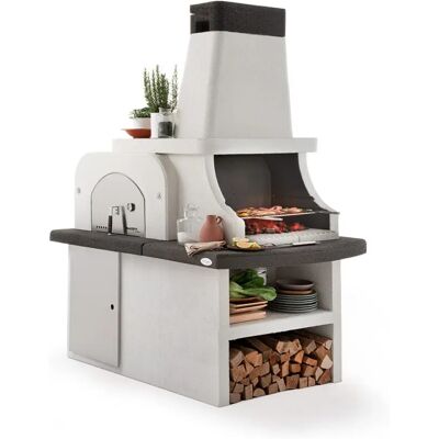 Palazzetti Bastia - Grill Combo con Forno a Legna - Pietra di Cemento Palazzetti Bastia - Grill Combo con Forno a Legna - Pietra di Cemento