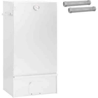 VIDAXL Forno Affumicatore 3 Pz 44,5 X 29 X 83 Cm Acciaio Zincato VIDAXL Forno Affumicatore 3 Pz 44,5 X 29 X 83 Cm Acciaio Zincato