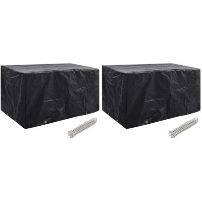Copertura per Mobili da Giardino vidaXL - 180x70x90cm Nera Impermeabile Resistente UV Copertura per Mobili da Giardino vidaXL - 180x70x90cm Nera Impermeabile Resistente UV