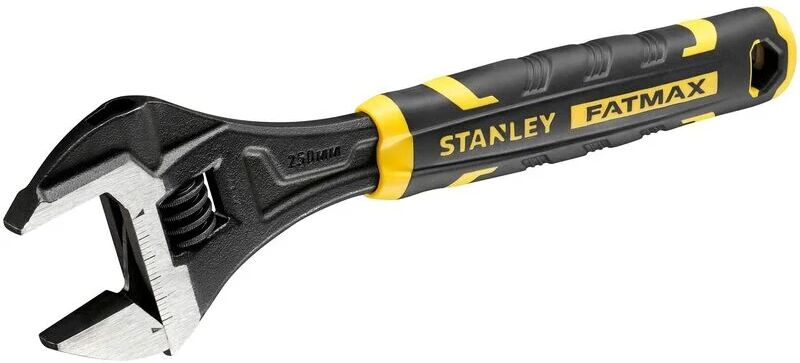 Stanley FMHT13127-0 Chiave regolabile FatMax 10' bi-materiale con funzione di apertura rapida, dimensioni in pollici e metriche, foro per appendere,