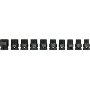 YATO Bussole A Impatto 1/2" Set 10 Pezzi 10-22 Mm 1025 YATO Bussole A Impatto 1/2" Set 10 Pezzi 10-22 Mm 1025