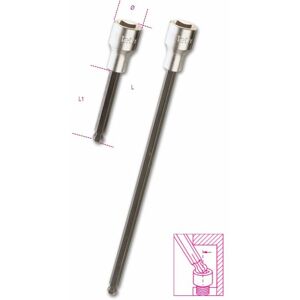 Beta - 920bp - Chiave A Bussola Maschio Esagonale Con Estremita Sferica 1/2f N.6l Beta - 920bp - Chiave A Bussola Maschio Esagonale Con Estremita Sferica 1/2f N.6l