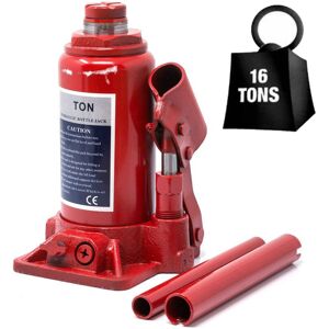 TRADE SHOP TRAESIO - Cric-sollevatore Crick Idraulico A Bottiglia 16 T Tonnellate Martinetto Manuale - TRADE SHOP TRAESIO - Cric-sollevatore Crick Idraulico A Bottiglia 16 T Tonnellate Martinetto Manuale -